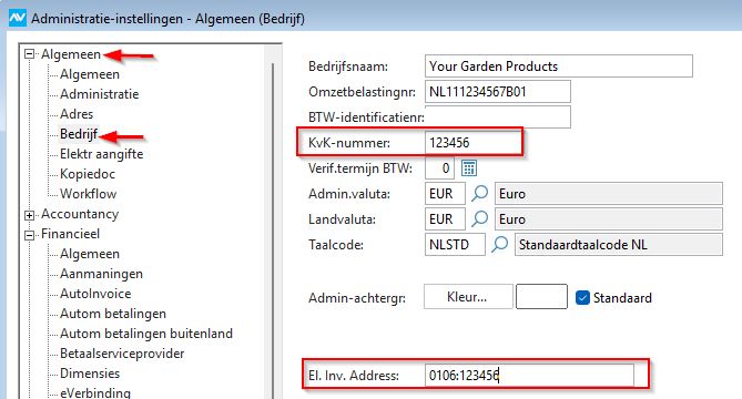 av-sup integratie autoinvoice adm instel