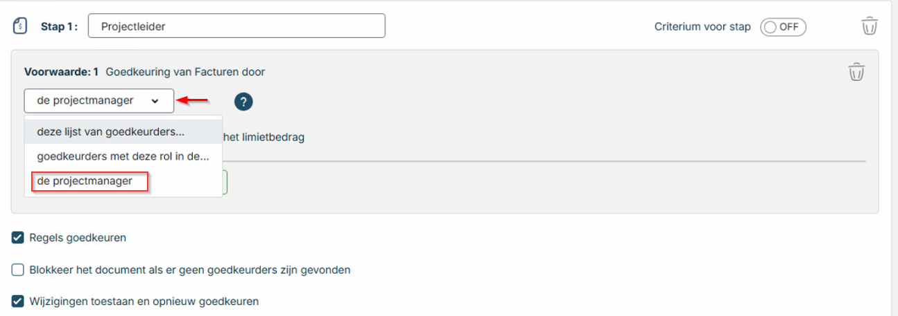 av-support approval projectleider workflow